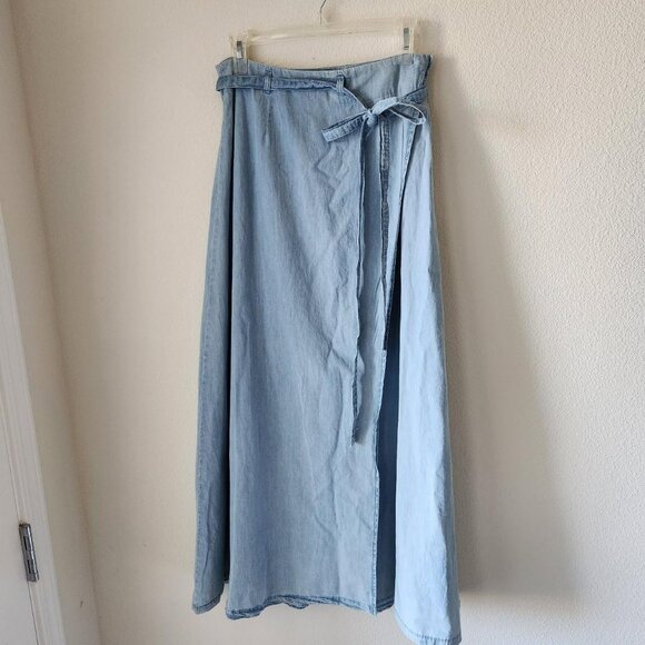 a.n.a Dresses & Skirts - Women's denim maxi wrap skirt NWT Sz 6 Cottage Boho Western 100% cotton Coquette